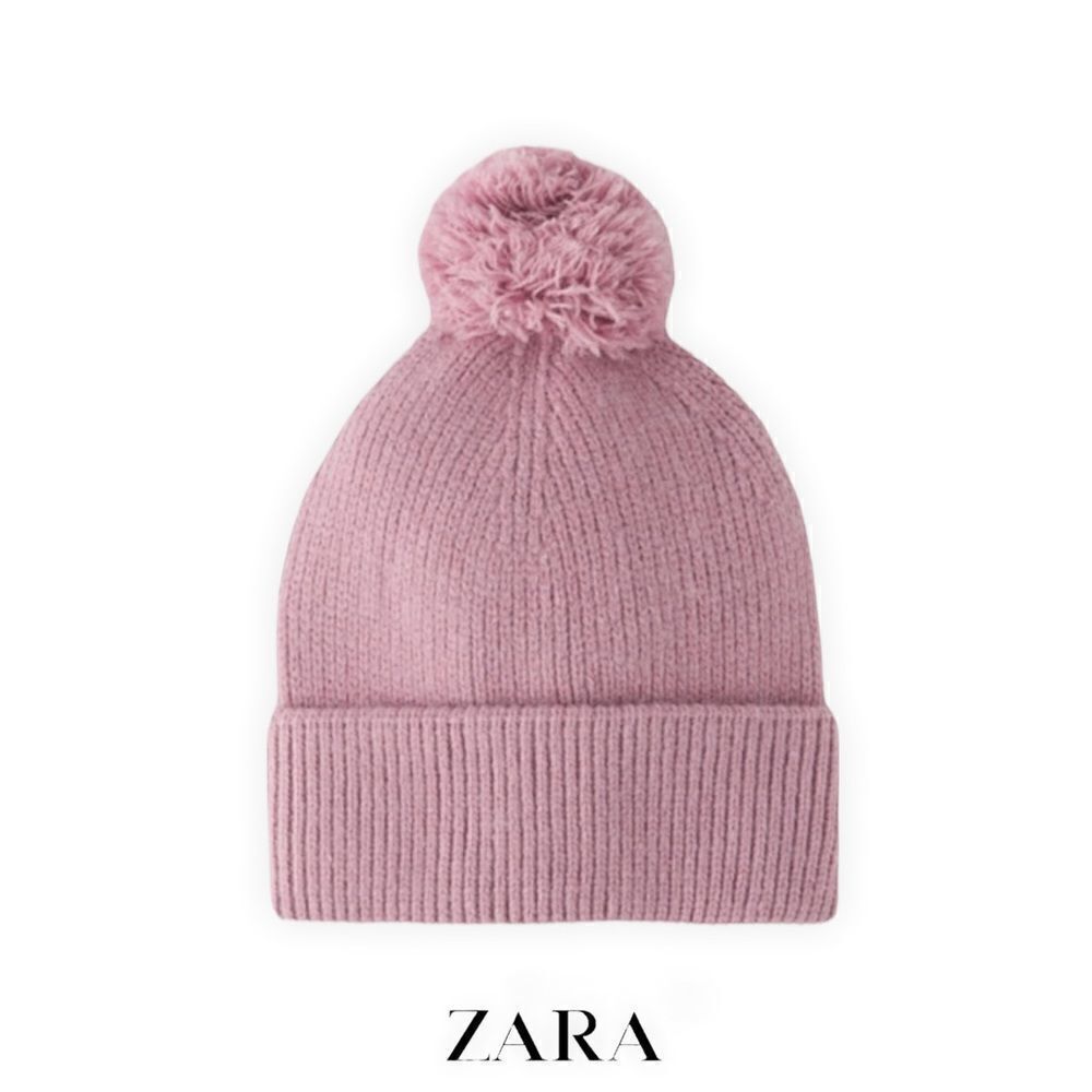 ZARA Kids | Pink | BASIC KNIT HAT